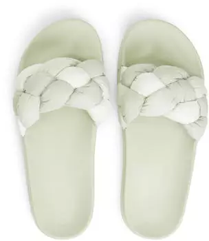 Tommy Hilfiger TJW Braided Slides mint kombiniert