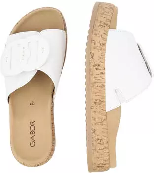 Gabor Pantolette (63760) wei&szlig;