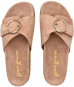 Paul Green Sandal Suede Leather ros&eacute;/gold