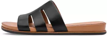 Jana Shoes Mule Flat Vegan schwarz