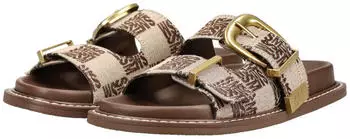Steve Madden Leder Pantoletten braun