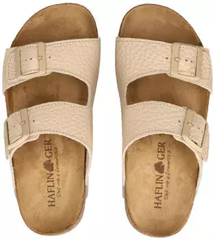 Haflinger Leather Slipper creme