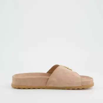 Paul Green Pantolette Veloursleder ros&eacute;/gold/beige