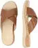 Jana Shoes Softline Leather Wedge/Plat Mule (27701-46) cognac