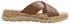 Jana Shoes Softline Leather Wedge/Plat Mule (27701-46) cognac