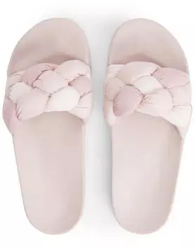 Tommy Hilfiger Braided Slides hellrosa