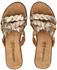Lazamani Sandals Leather/Textile gold