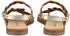 Lazamani Sandals Leather/Textile gold