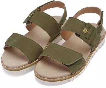 Ara Pantoletten Veloursleder, Kent oliv