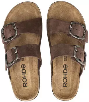 Rohde Pantolette gr&uuml;n/mocca