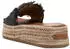 Tamaris Pantolette 27214 with Wedge Heel & Rhinestones, Leather Insole schwarz