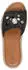 Tamaris Pantolette 27214 with Wedge Heel & Rhinestones, Leather Insole schwarz