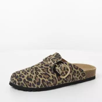 Tamaris Classic Mules cremefarben leopard