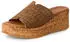 Tamaris Wedge Mule brown strcture