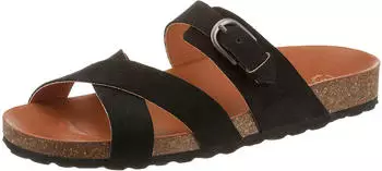 VERBENAS RUBI SERRAJE Sandal with Adjustable Buckle schwarz