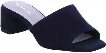 Tamaris Pantolette Echtes Leder (1-1-27213-26) navy suede uni