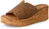Tamaris Pantolette mit Keilabsatz braun