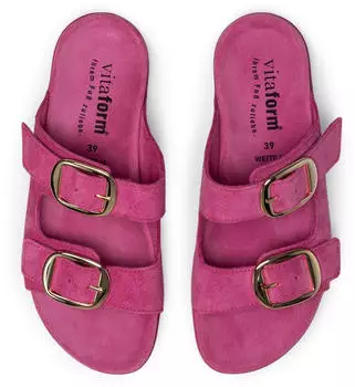 Vitaform Pantolette Samtziege 542 pink