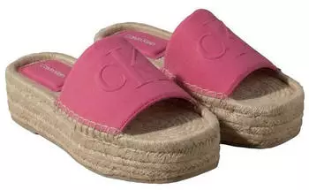Calvin Klein FLATF ESPA NEOP MG Sandal with Platform pink