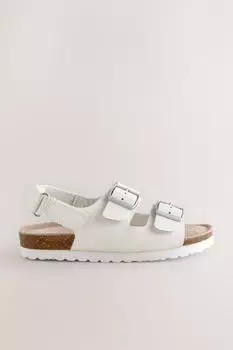 Next Fashion Veloursleder-Pantoletten (NXTnkay) weiß