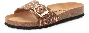 Tamaris Sandals with Footbed (1-27520) cognac/leopard