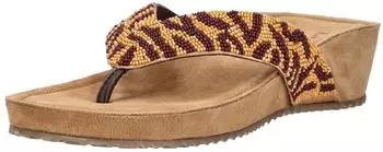 Lazamani Sandals Leather/Textile Toe Separator braun