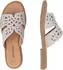 Remonte Dorndorf Pantolette Sommerschuh mit Glitzersteine und Feel Soft-Ausstattung hellbeige
