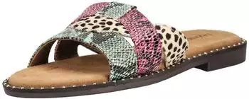 Lazamani Sandals Leather/Textile fuchsia