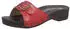 Berkemann Pantolette Holzschuh rot leder
