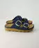 Rohde Alassio 6220 Pantolette aus Nubukleder mit Plateausohle blau