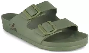 thies Vegan Bath Sandals Ecofoam House Shoe hellgrün