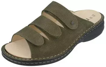 Finn Comfort Hellas Sandal with Removable Footbed olive