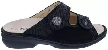 Finn Comfort Sarezzo (5007) Mule Nubuck Leather with Stretch Insert schwarz