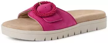 Marco Tozzi Leather Sandals with Buckle pink