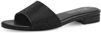 Marco Tozzi Block Heel Glitter Mules schwarz