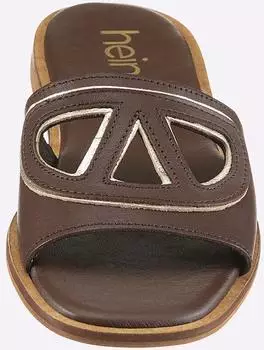 Heine Leather Mules braun