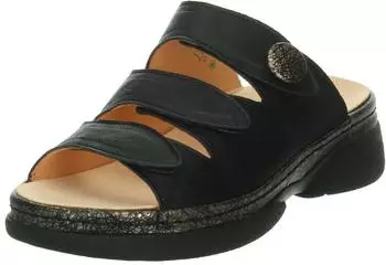 Think Cambio Chromfrei Gegerbte Leder Pantolette (3-000552) schwarz