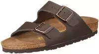 Birkenstock Leder-Pantoletten "Arizona" in Braun - Weite S, Gr&ouml;&szlig;e 39, Damen