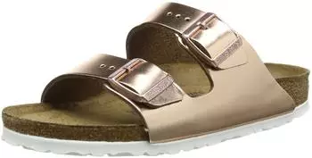 Birkenstock Arizona Naturleder Weichbettung Metallic (Schmal) copper