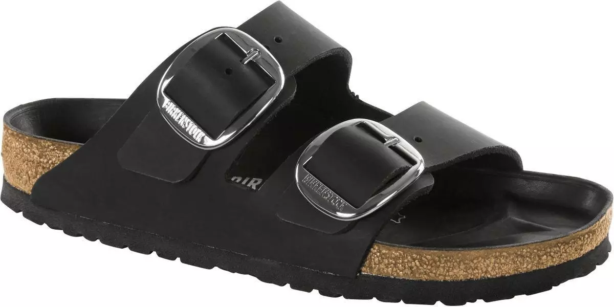 Black big buckle birkenstocks sale