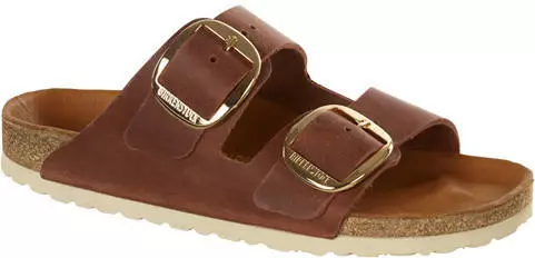 BIRKENSTOCK Damen Arizona Big Buckle Peeptoe Sandalen, Braun