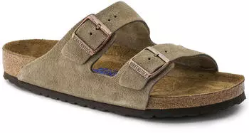 Birkenstock Arizona Weichbettung Veloursleder taupe (normal)