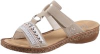Rieker Pantolette Keilabsatz, Sommerschuh, Schlappen mit Pailetten- und...