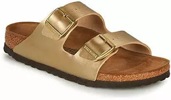 Birkenstock Arizona Birko-Flor (schmal) gold