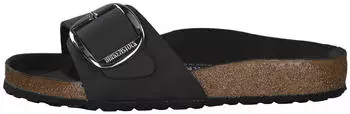 Birkenstock Madrid Big Buckle Nubukleder ge&ouml;lt (normal) schwarz