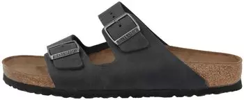 Birkenstock Arizona Nubukleder geölt schwarz (schmal)
