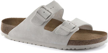 Birkenstock Arizona Soft Footbed Suede Leather (Narrow) antique white
