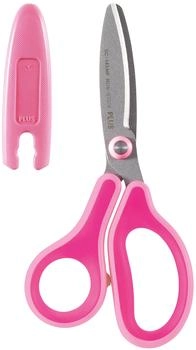 PLUS Japan Kinderschere Fitcut Curve pink f&uuml;r Rechtsh&auml;nder (SC-145MF 35-064)