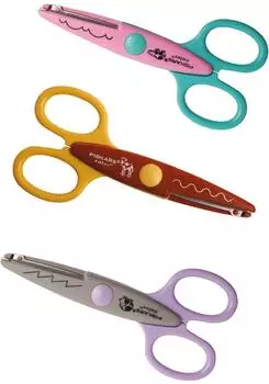 Fiskars Kidzors Kinder-Dekorscheren Zootiere, 3er-Set (1003846)