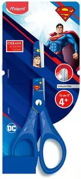 Maped Superman Kinderschere, rund, 13cm, blau (464233)